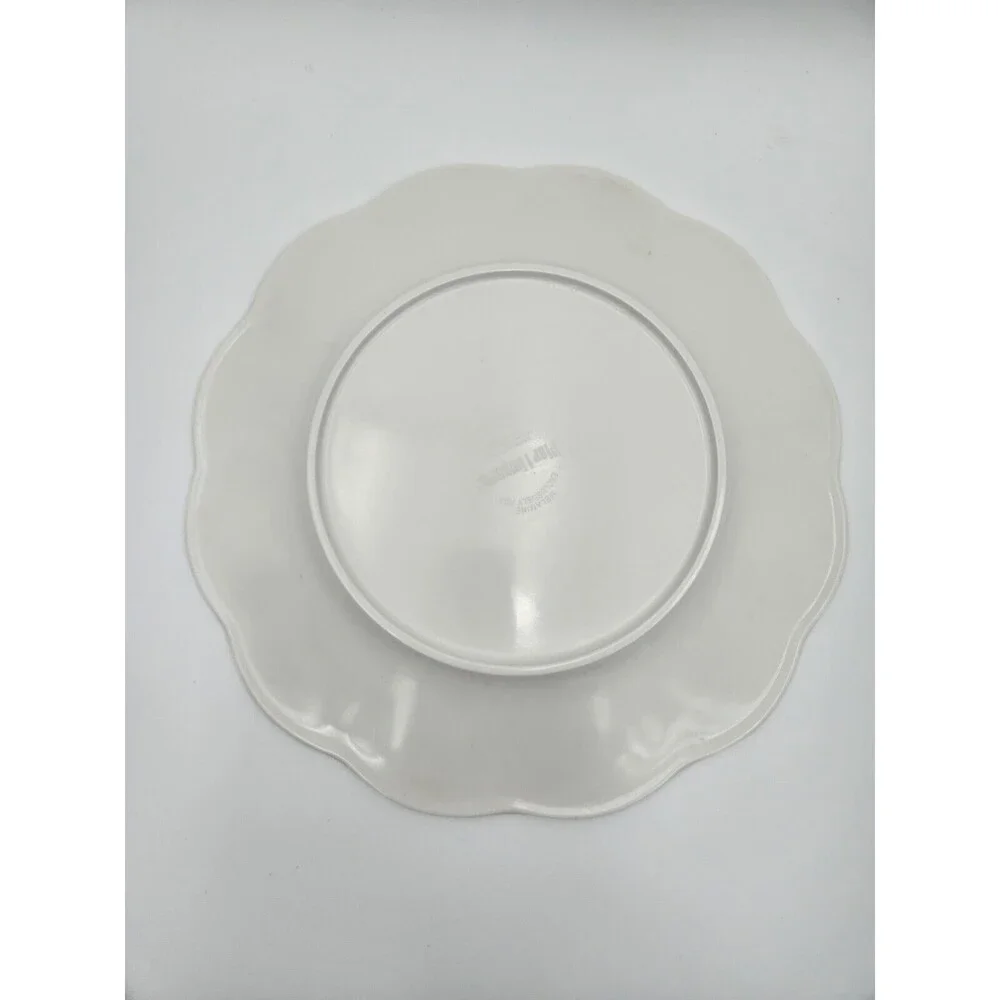 Pier 1 Sunny Floral melamine dinner Plates Set 4 Yellow bright colors flowers‎